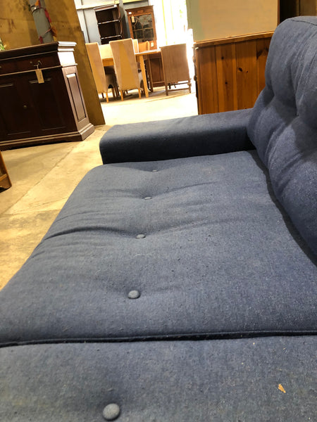 Contemporary Blue 3 Seater Sofa