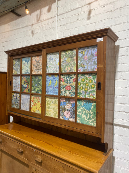 Large Pine Display Hutch Dresser
