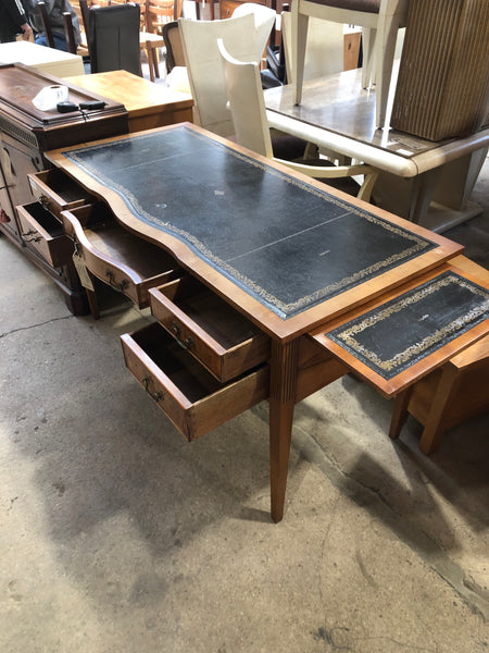 GHC - Leather Topped Walnut Fronted Desk