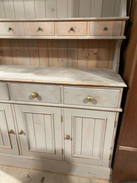 Painted Grey Pine Welsh Dresser