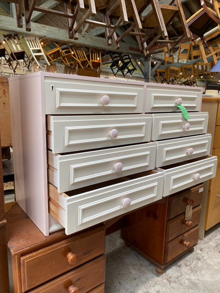 Large Painted Six Drawer Chest of Drawers