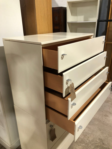 Cream Chest of 4 Drawers (top)