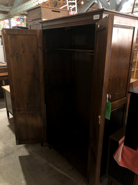 REF - Dark Pine Double Wardrobe