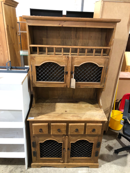 Pine Dresser with Braided Metal Detailing