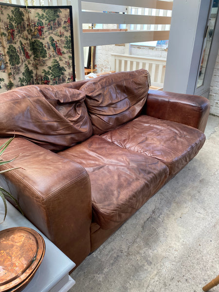 Leather Two Seater Sofa