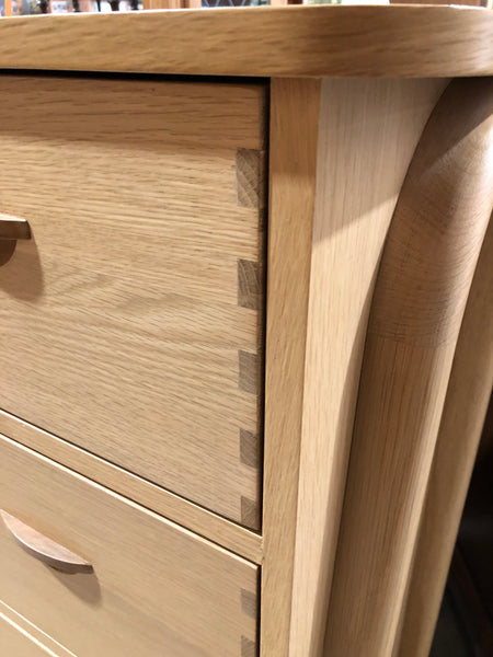 John Lewis Contemporary Oak Tallboy Chest of Drawers