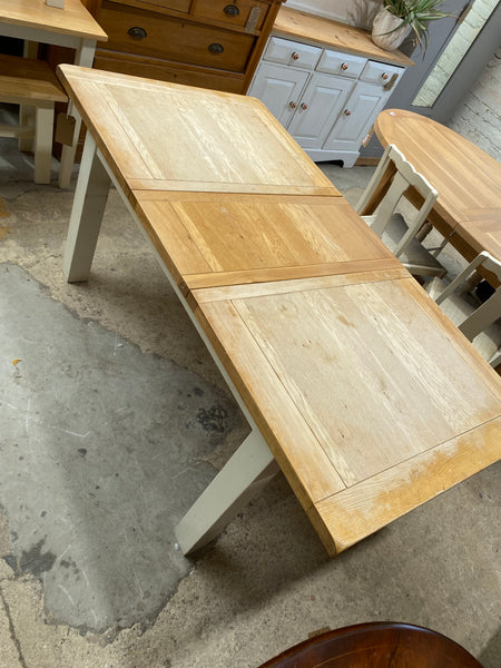 Solid Oak Extending Dining Table