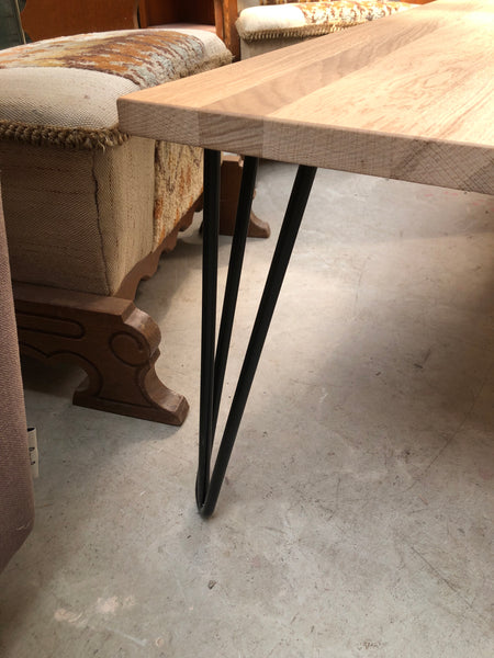 Industrial Oak Pin Legged Coffee Table