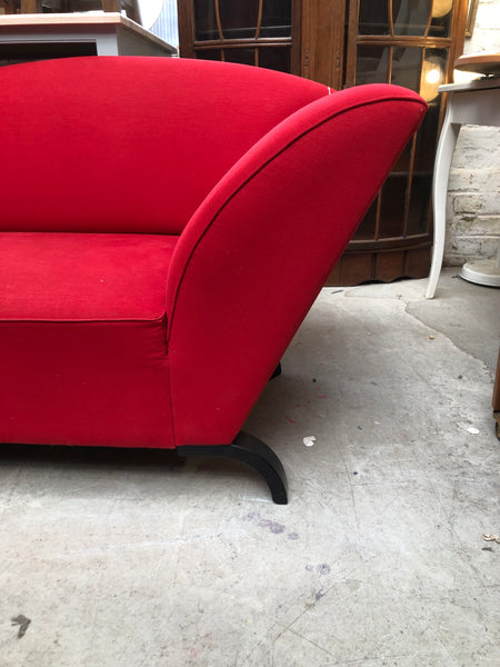 Contemporary Red Chaise Longue