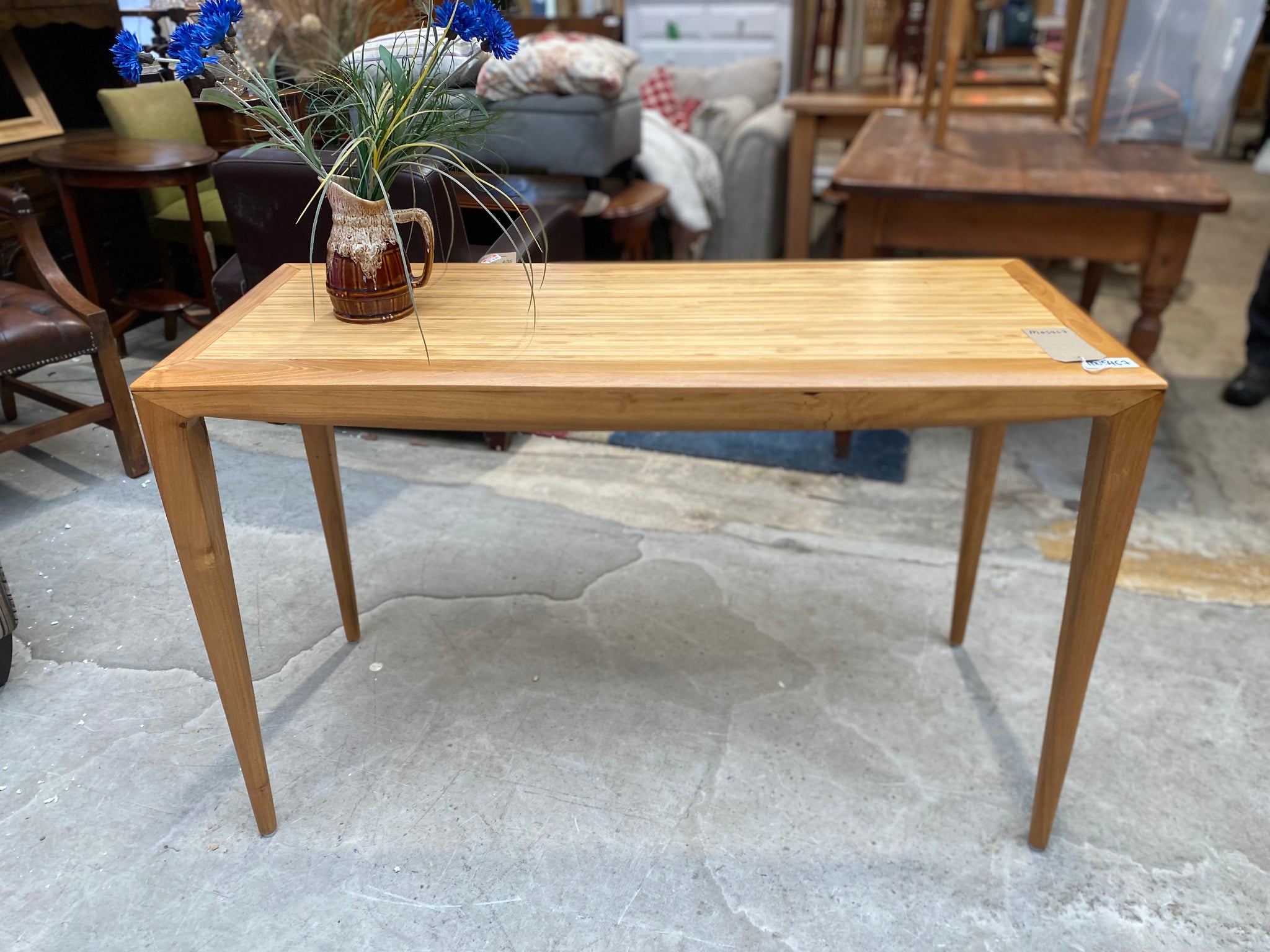 Charles Orchard Bamboo Top Console Table