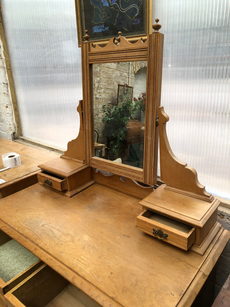 GHC - Rustic Oak Chest of Drawers with Mirror