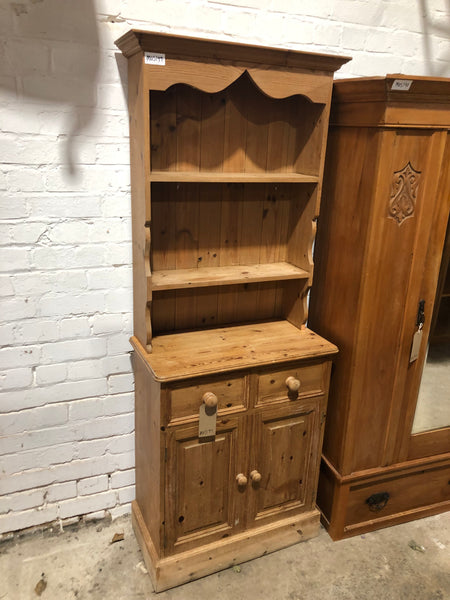 Narrow Rustic Pine Welsh Dresser