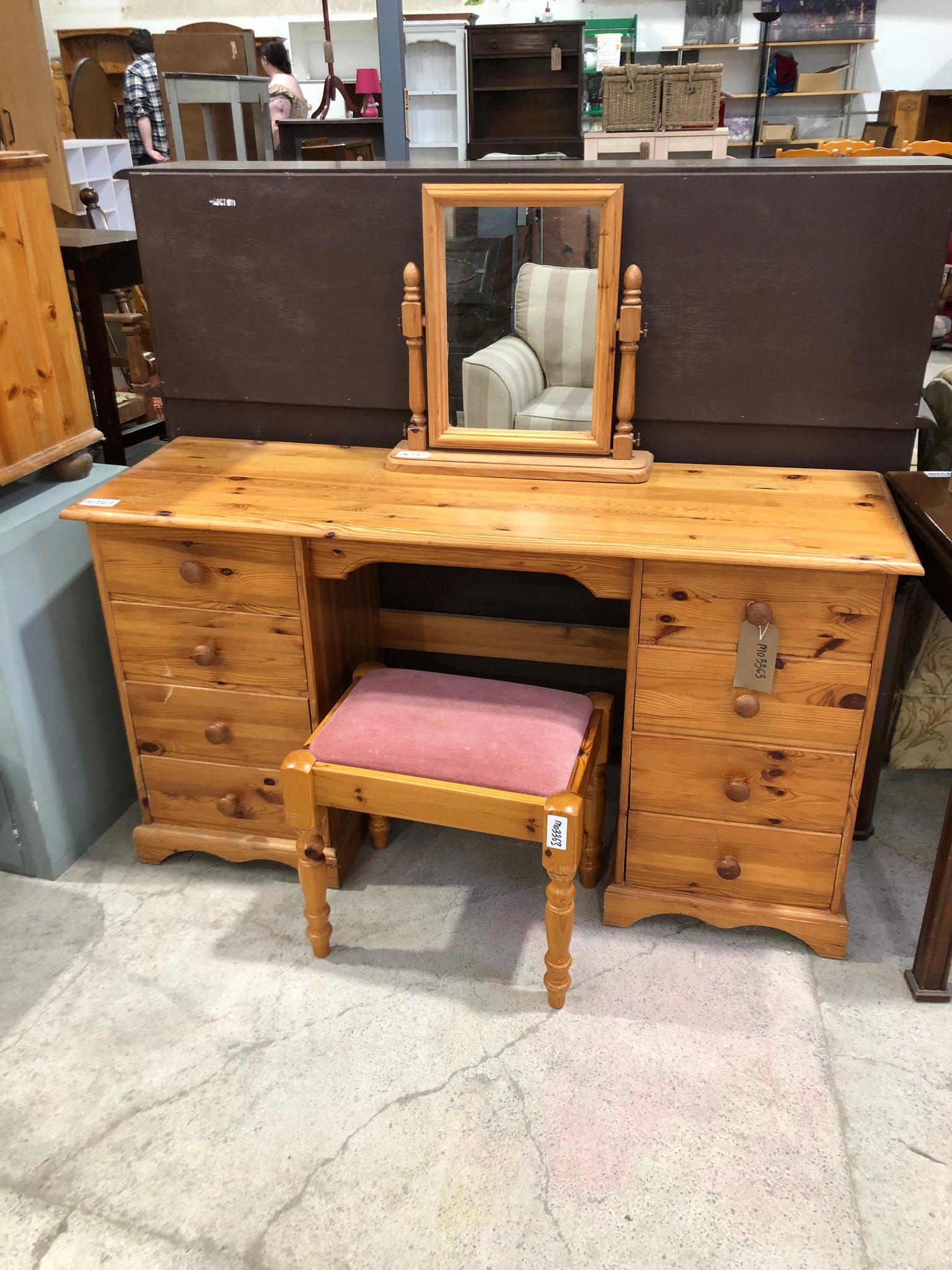 Dressing Table, Stool & Mirror