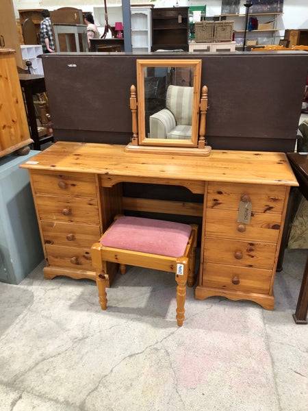Dressing Table, Stool & Mirror