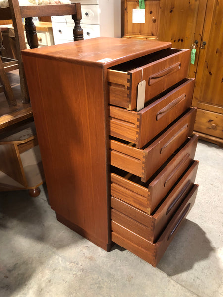 Teak G-Plan Fresco Tallboy Chest of Drawers