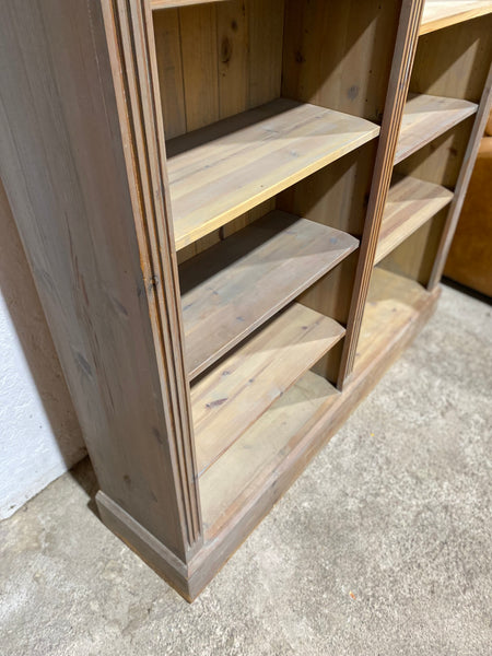 Large Solid Pine Double Bookcase