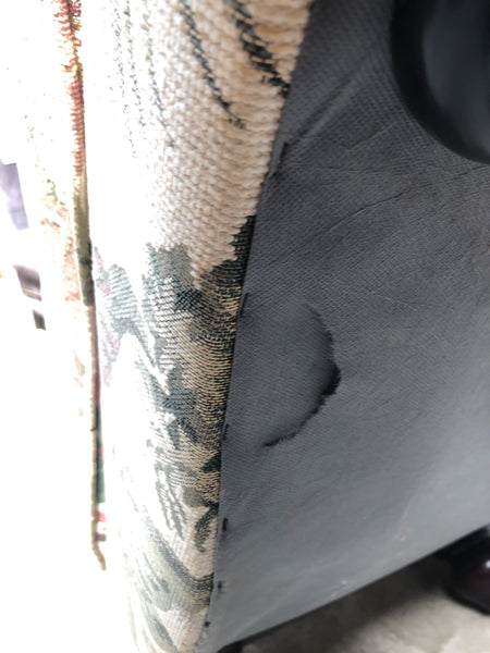 Floral Patterned Footstool