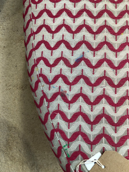 Retro Oval Patterned Footstool