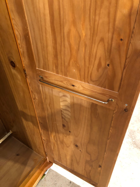 Pine Wardrobe with Top Cupboard