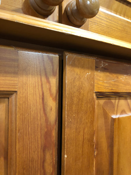Pine Wardrobe with Top Cupboard