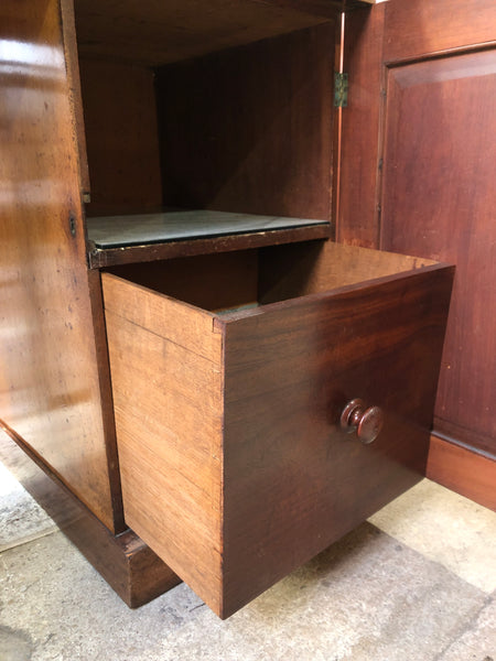 GHC - Antique Pale Mahogany Pedestal  Sideboard Desk