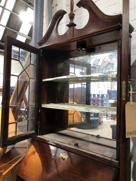 Vintage Glass Display Cabinet Bureau