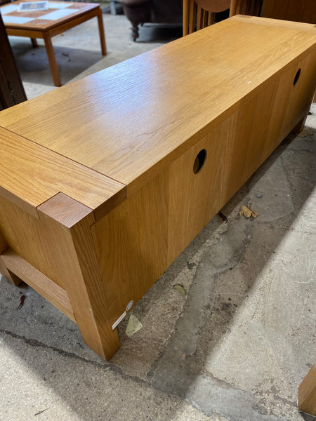 Contemporary Oak Entertainment Unit