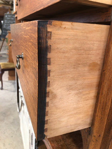 Antique Oak Chest of 3 Drawers