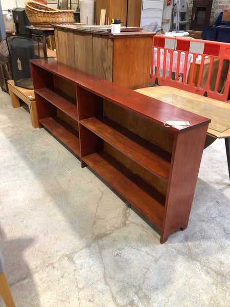 Wide Wooden Shelving Unit