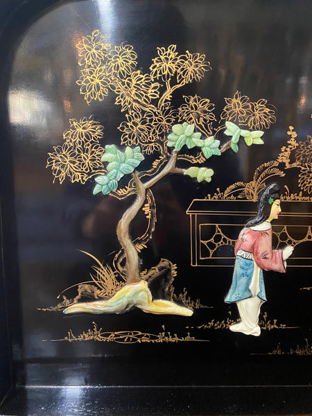 Chinese Style Lacquered Drinks Cabinet