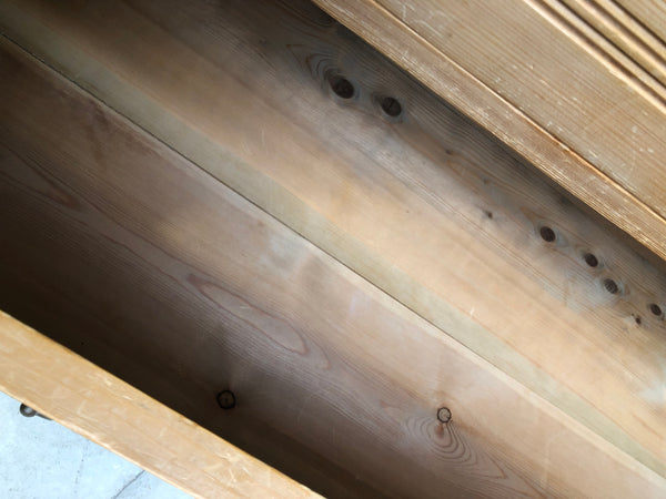 GHC - Rustic Oak Chest of Drawers with Mirror