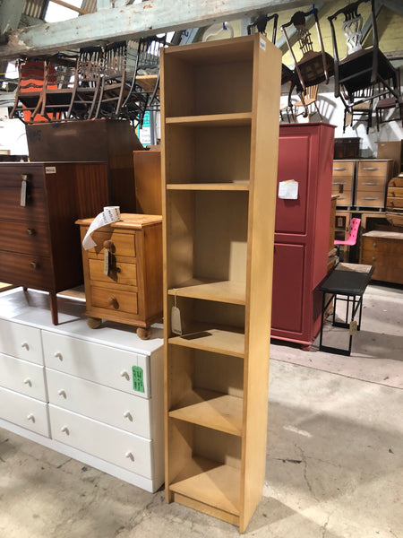 Tall Thin Veneer Bookcase