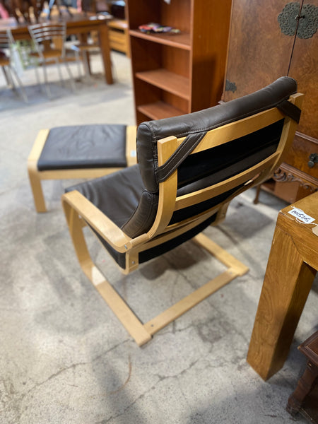 IKEA Poang Chair & Footstool