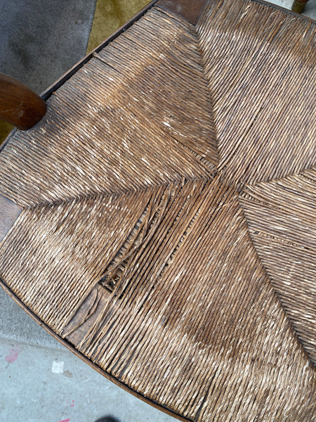 GHC - Oak Rush Seat Carver Chair