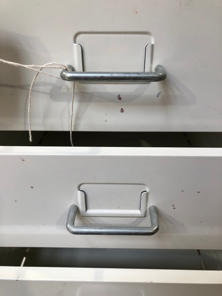 GHC - White Metal Compact Filing Cabinet