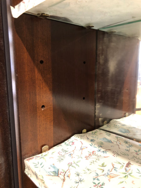 Vintage Glass Display Cabinet Bureau