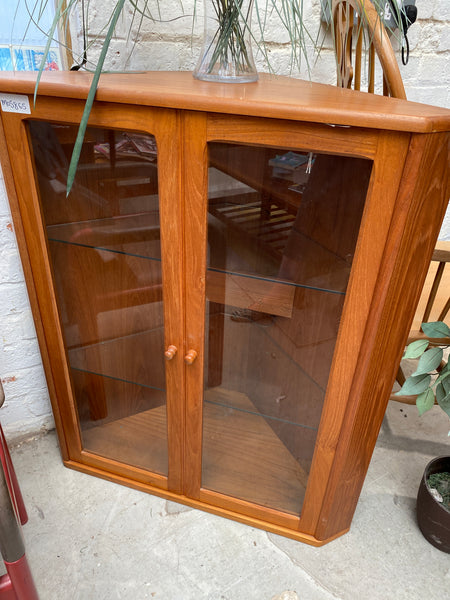 Danish Made Teak Corner Display Cabinet