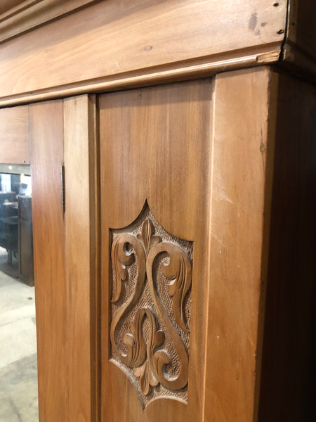 Rustic Pine Single Wardrobe