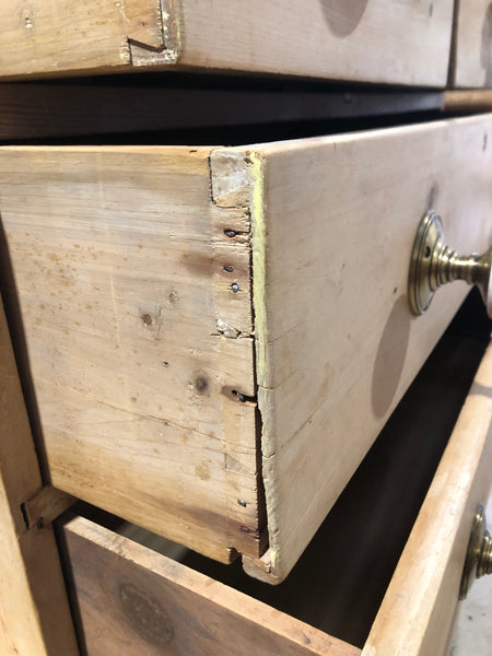 Pitch Pine Two over Two Chest of Drawers