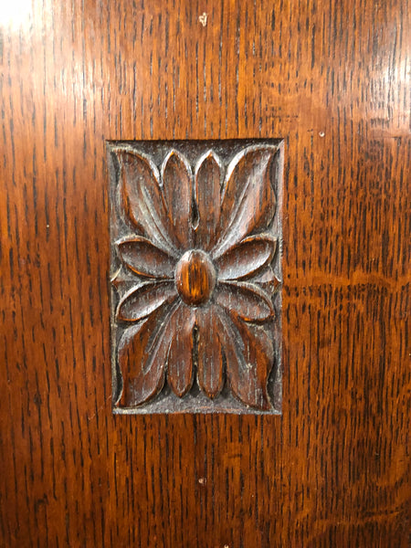 Mahogany Wardrobe with Oval Mirror