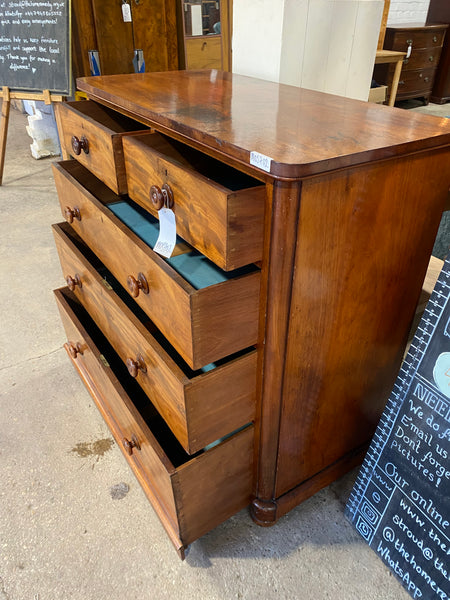 Flamed Mahogany Chest of Drawers