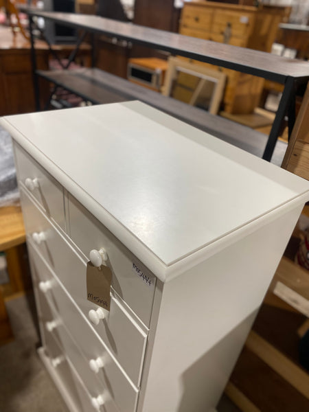 White Tallboy Chest of Drawers