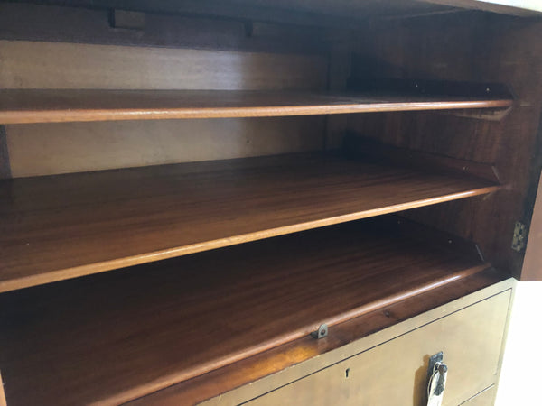 Vintage Tallboy Linen Cupboard with Drawers