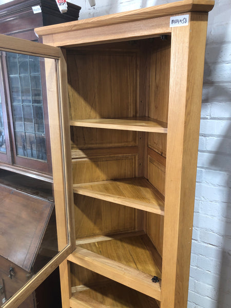 GHC - Tall Solid Oak Corner Cabinet