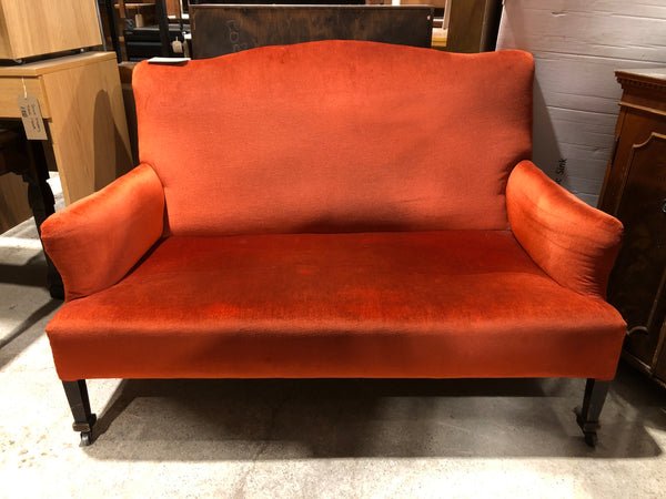 Antique French Style Upholstered 2 Seater Sofa