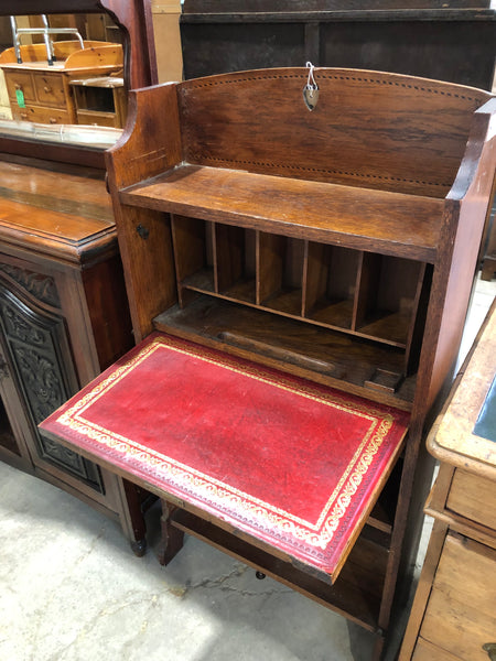 Antique Compact Bureau with Shelves