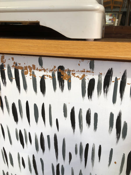 Black & White Decorative Oak Sideboard