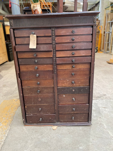 GHC - Antique Mahogany Specimen Cabinet