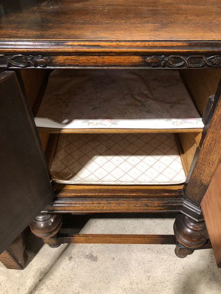 Antique Stained Oak Sideboard