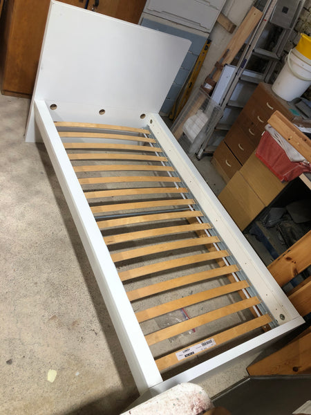 IKEA White Single Bedframe